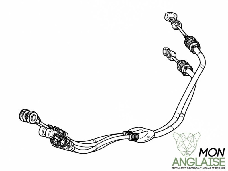 Câble de changement de vitesse Jaguar X-Type de 2001 à 2009 Référence OE : C2S47848