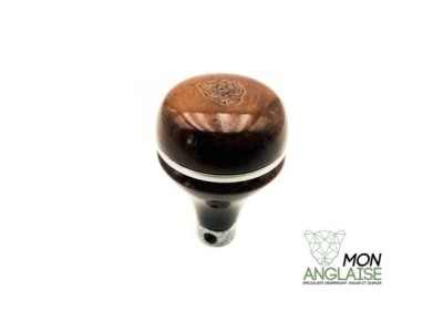 Pommeau de levier de vitesse ronce de noyer Jaguar X-Type de 2001 à 2009 Référence OE : JLM2083