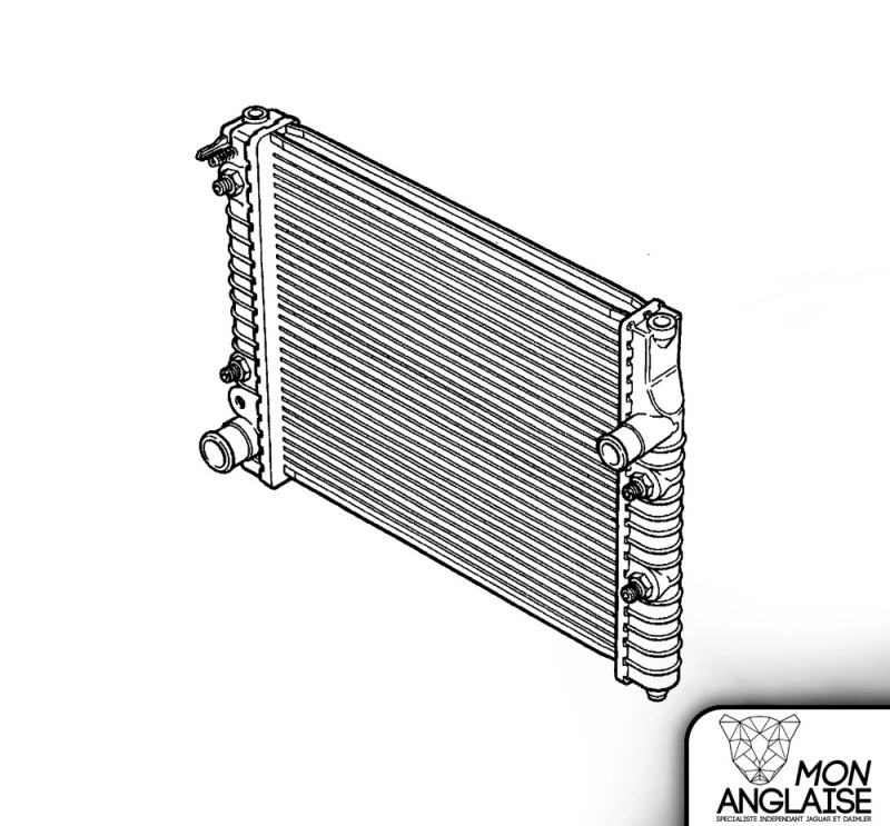 Radiateur de refroidissement Jaguar X300 de 1995 à 1997 Référence OE : MNA4190AA