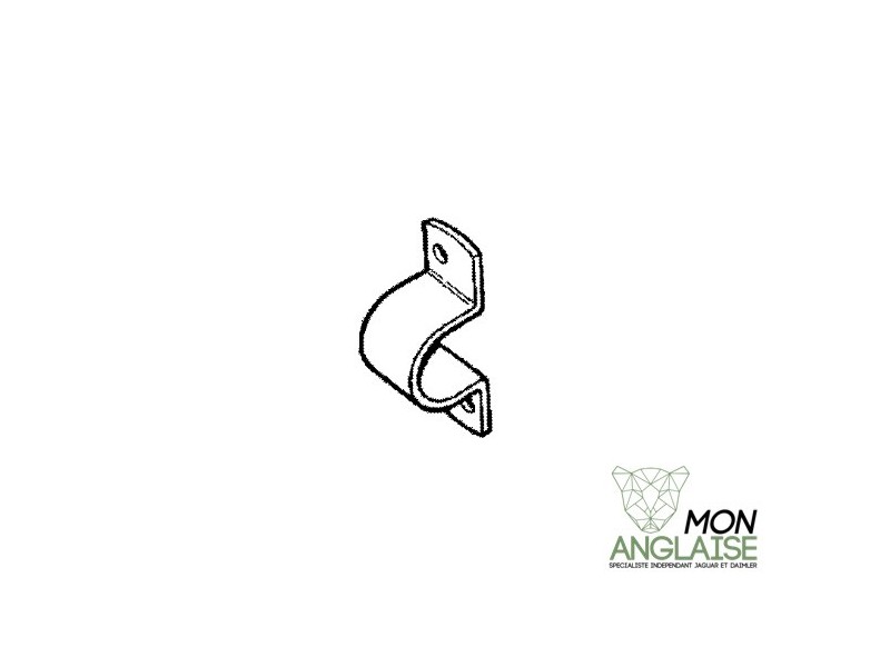 Support de silentbloc de barre stabilisatrice gauche Jaguar X300 de 1995 à 1997 Référence OE : CBC5337