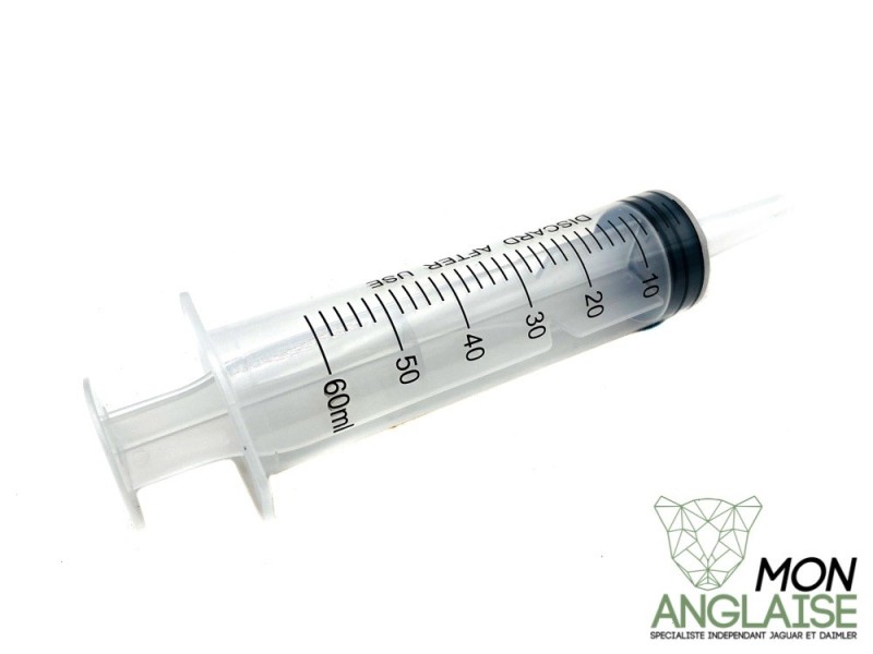 Seringue de vidange de compresseur 60ml Jaguar XJ8 de 1998 à 2002 Référence OE : SERINGUE