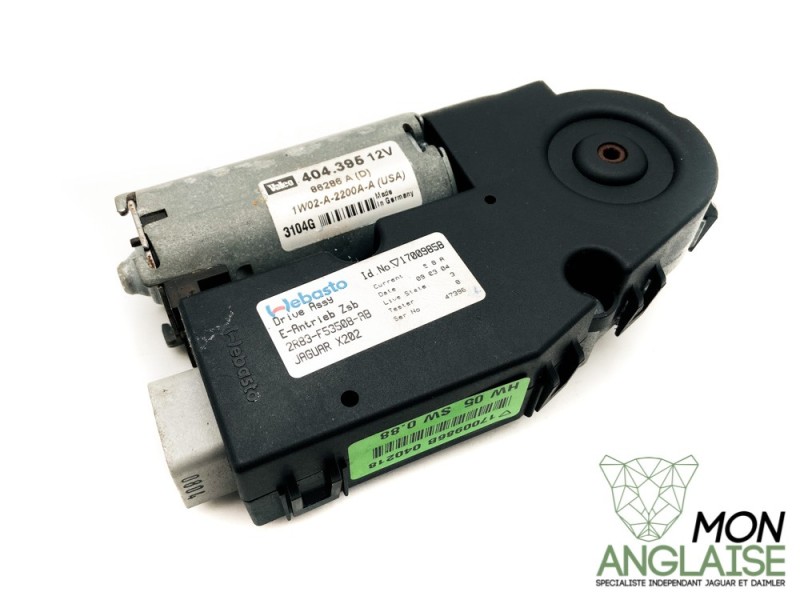 Moteur de toit ouvrant Jaguar XJ X350 de 2003 à 2007 Référence OE : C2C31827