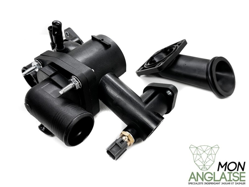 Support thermostat Jaguar XJ X350 de 2003 à 2005 Référence OE : AJ89485