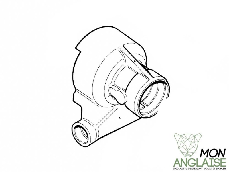 Porte moyeu arrière Jaguar XJ Série 2 de 1973 à 1979 Référence OE : C26699