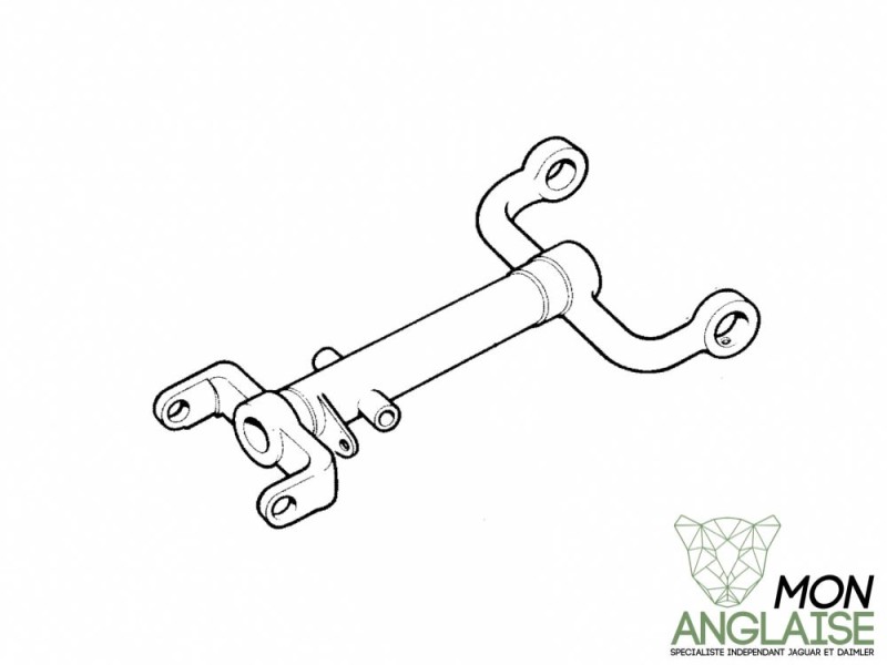 Levier triangulaire arrière gauche Jaguar XJ Série 2 de 1973 à 1979 Référence OE : CBC8891