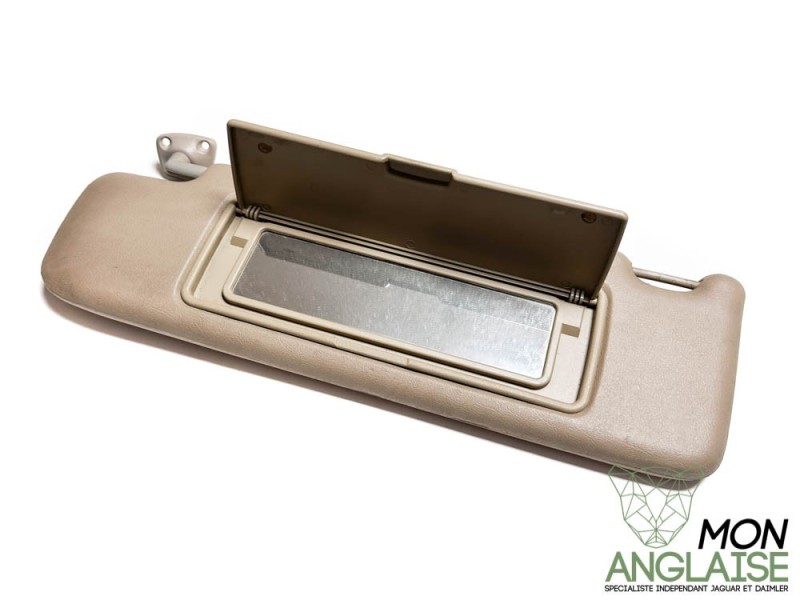 Pare soleil gauche cuir doeskin Jaguar XJ40 de 1986 à 1989 Référence OE : BDC9391