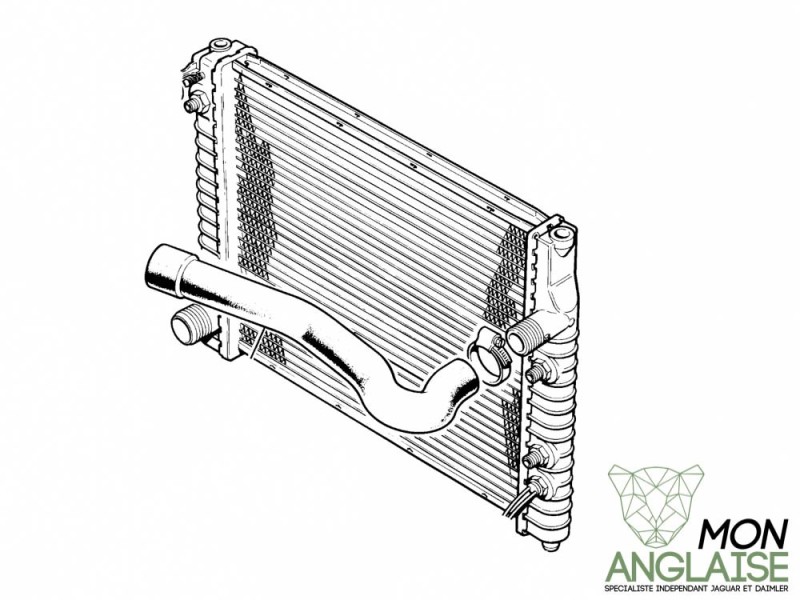 Radiateur de refroidissement (Boite automatique) Jaguar XJ40 de 1986 à 1990 Référence OE : CBC1473