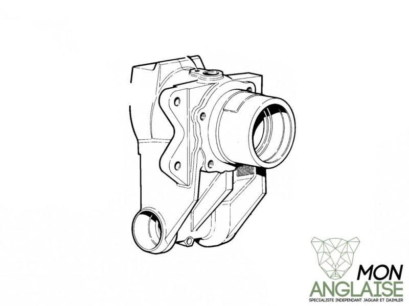 Porte moyeu arrière gauche Jaguar XJS de 1993 à 1996 Référence OE : MHF3291AA
