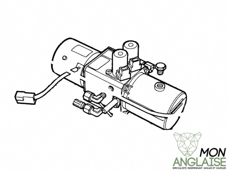 Pompe de relevage de capote Jaguar XK8 de 1996 à 2006 Référence OE : HJC8241AA