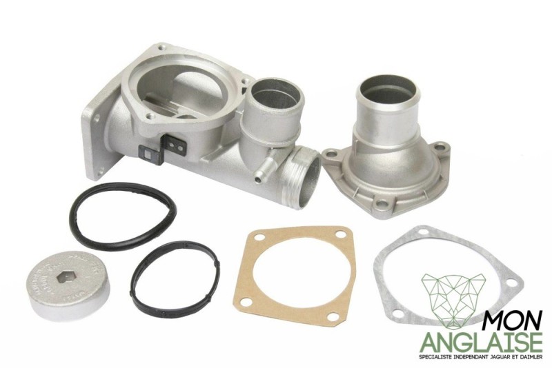 Kit support thermostat aluminum Jaguar XK8 de 1996 à 2002 Référence OE : AJ82217