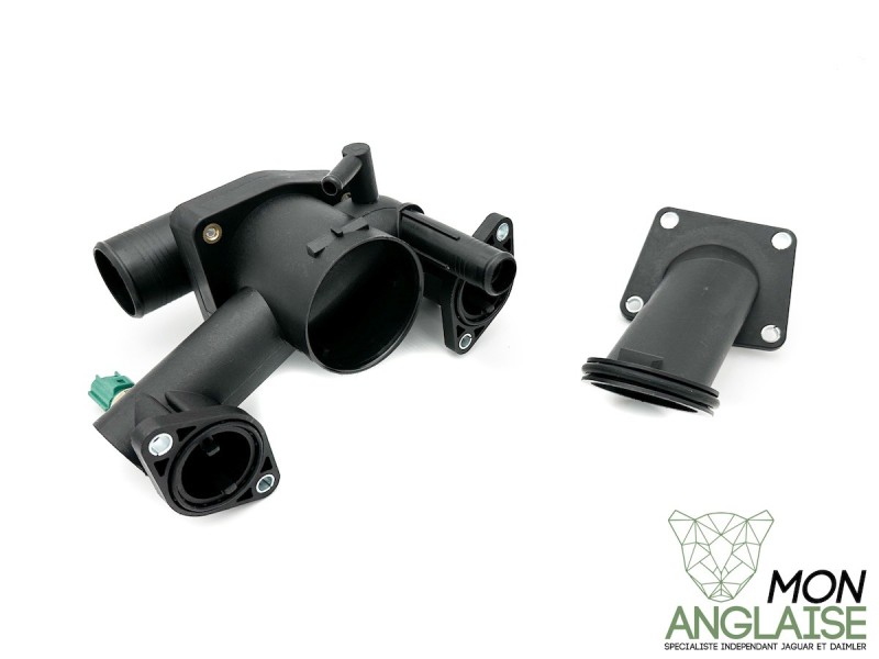 Support thermostat Jaguar XK8 de 2003 à 2006 Référence OE : AJ89486