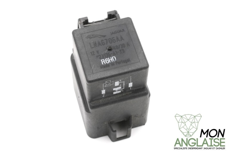 Relais 12V 40A/30A 5 broches Jaguar X300 de 1995 à 1997