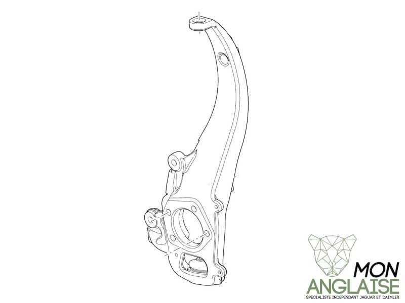 Porte moyeu avant droite Jaguar XF de 2008 à 2015
