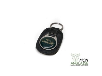 Porte clef jaguar ancien cuir et métal Jaguar XJ Série 1 de 1968 à 197
