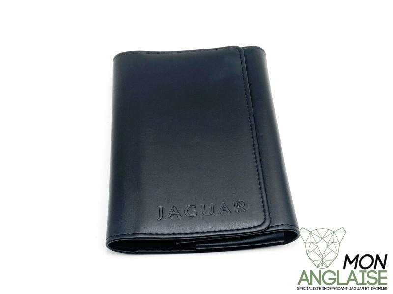 Pochette cuir porte documents Jaguar noir Jaguar XJ Série 2 de 1973 à