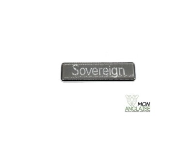 Badge de coffre Sovereign Jaguar XJ40 de 1991 à 1992