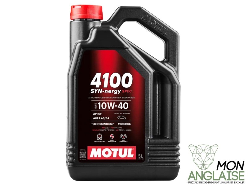 Huile Moteur 10W40 Motul 4100 Jaguar XJ40 de 1987 à 1994