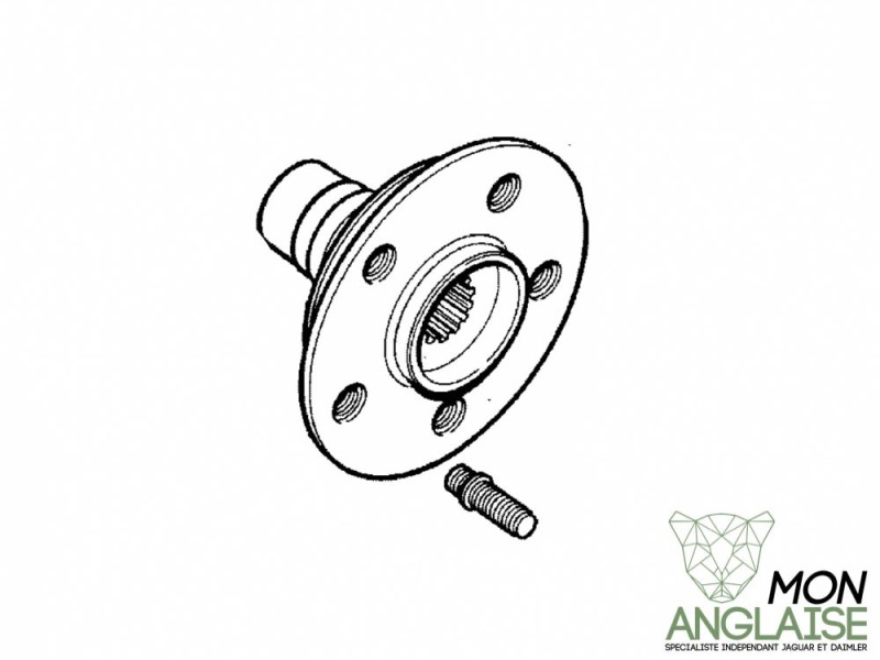 Moyeu arrière Jaguar XJS de 1987 à 1993