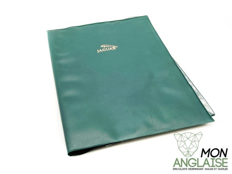 Pochette PVC vert anglais porte documents Jaguar XK de 2006 à 2014