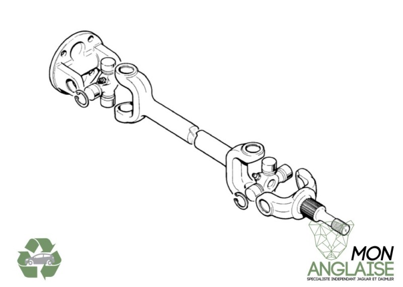 Cardan arrière Jaguar XK8 de 2000 à 2006