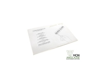 Guide rapide d'utilisation Anglais Jaguar XK8 de 1996 à 2006