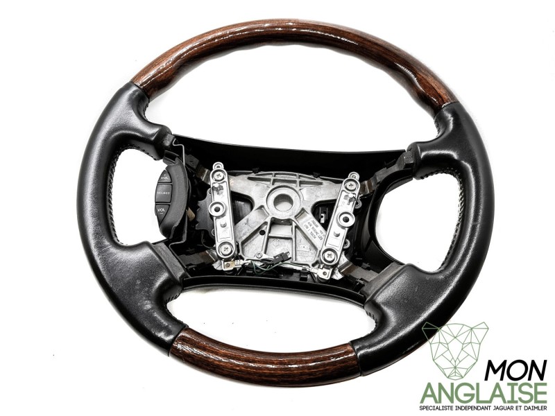 Volant cuir noir et noyer Jaguar XK8 de 1996 à 2006