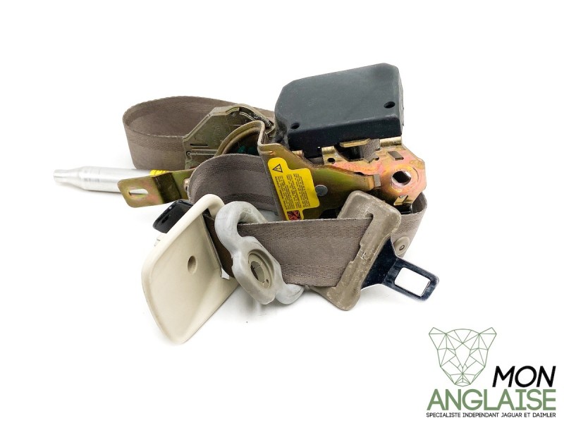 Ceinture avant gauche sable Jaguar XK8 de 1996 à 1999