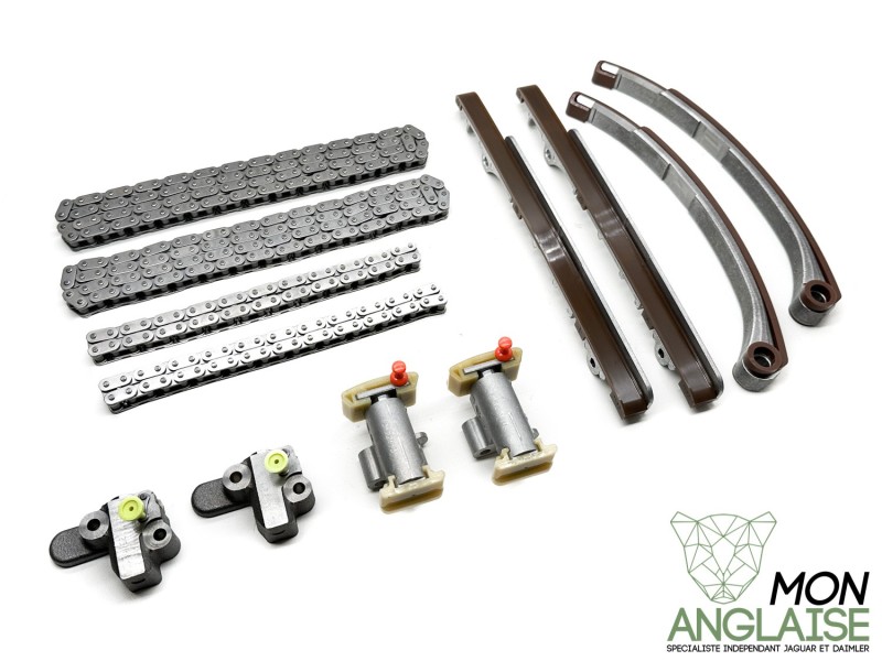 Kit de distribution V8 jusqu'au moteur 0108122359 Jaguar XJ8 de 1998 à 2002 Référence OE : KDV8