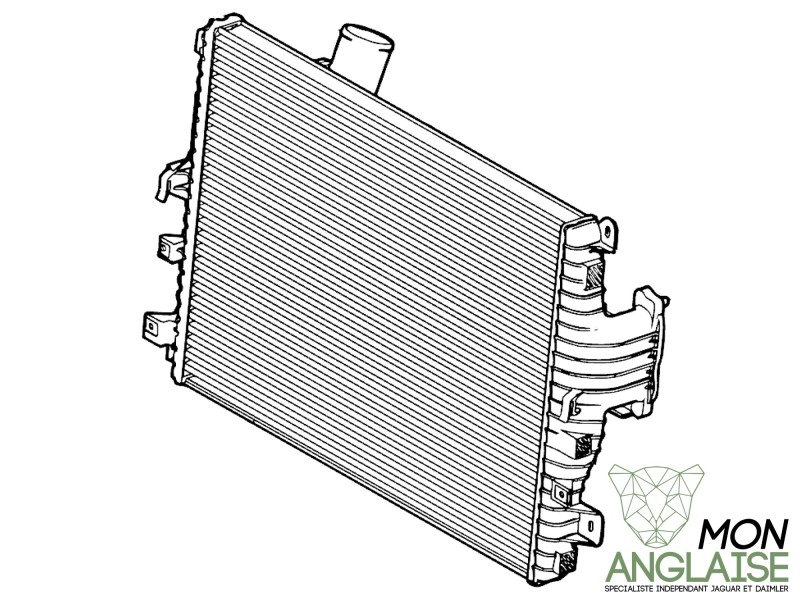 Échangeur de turbo (intercooler) Jaguar XJ X350 de 2003 à 2009 Référence OE : C2D45348