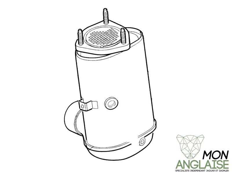 Catalyseur d'échappement avant Jaguar X-Type de 2001 à 2009 Référence OE : C2S51180