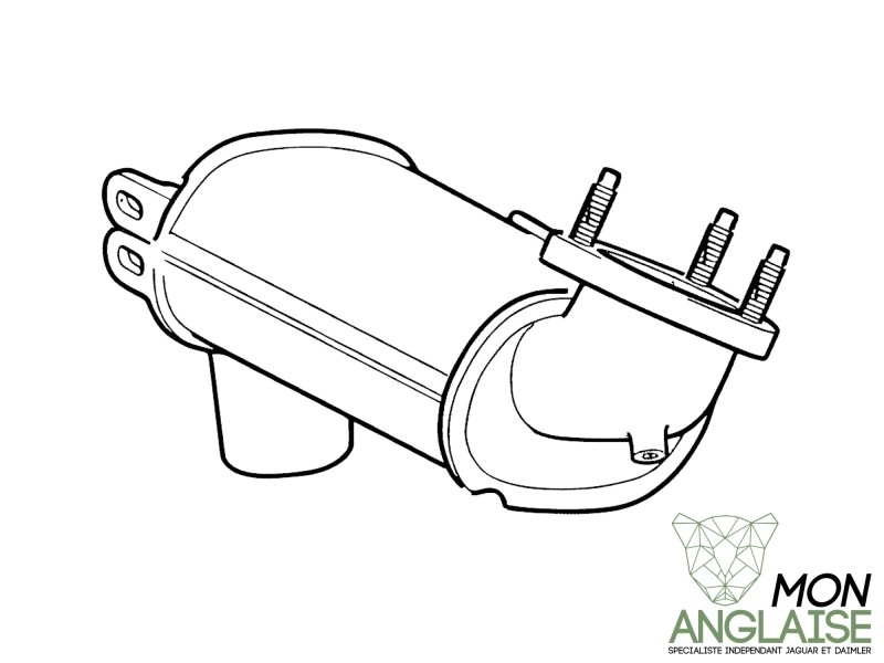 Catalyseur d'échappement arrière Jaguar X-Type de 2001 à 2009 Référence OE : C2S51179
