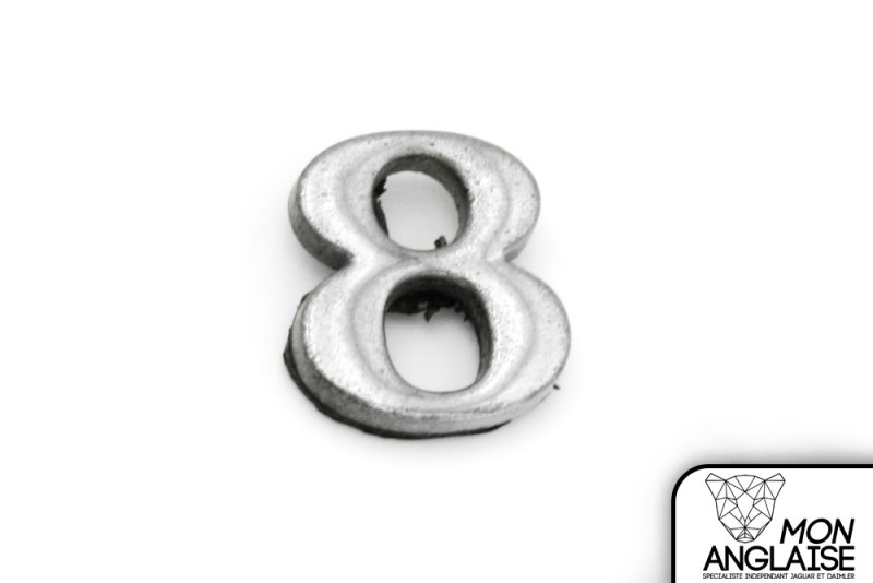 Badge - logo 8 de "XK8" Jaguar XK8 de  à 2006 Référence OE : HJB5980BB8