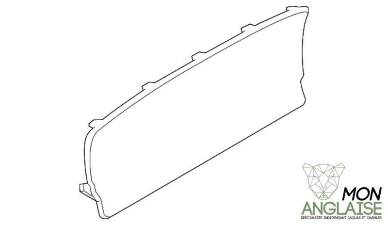 Verre d'instrument de bord TFT Jaguar XE de 2015 à 2017