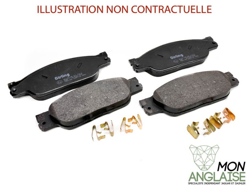 Jeu de plaquettes de frein avant Jaguar S-Type de 2003 à 2005