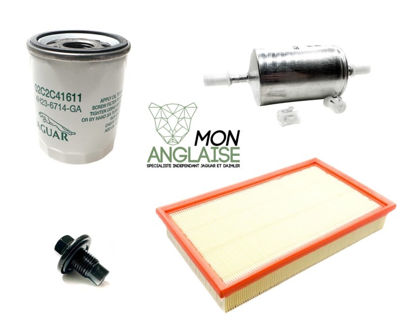 Kit de vidange moteur V8 4.2L Jaguar XK8 de 2003 à 2006 Référence OE : ENTV82