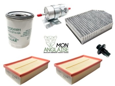Kit de vidange moteur XKR 4.2L Jaguar XK de 2006 à 2009 Référence OE : ENTXKR1