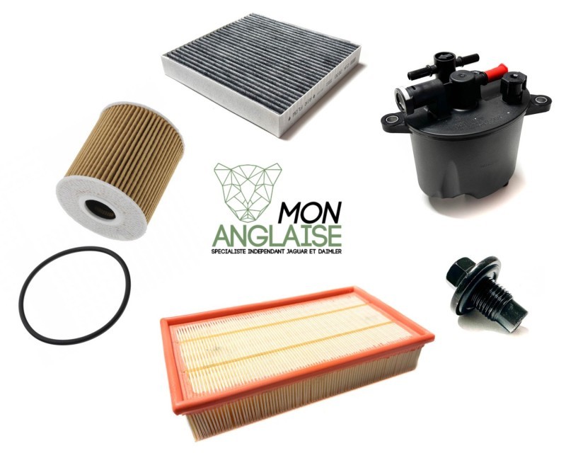 Kit de vidange moteur 2.2LD Jaguar XF de 2012 à 2015 Référence OE : ENTXF4