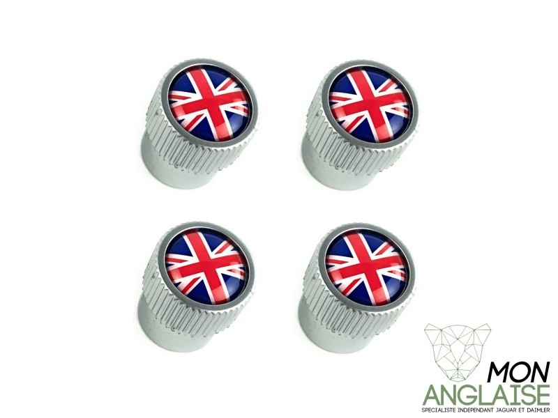 Bouchon de valve Union Jack Jaguar XJ40 de 1986 à 1994 Référence OE : C2D60781