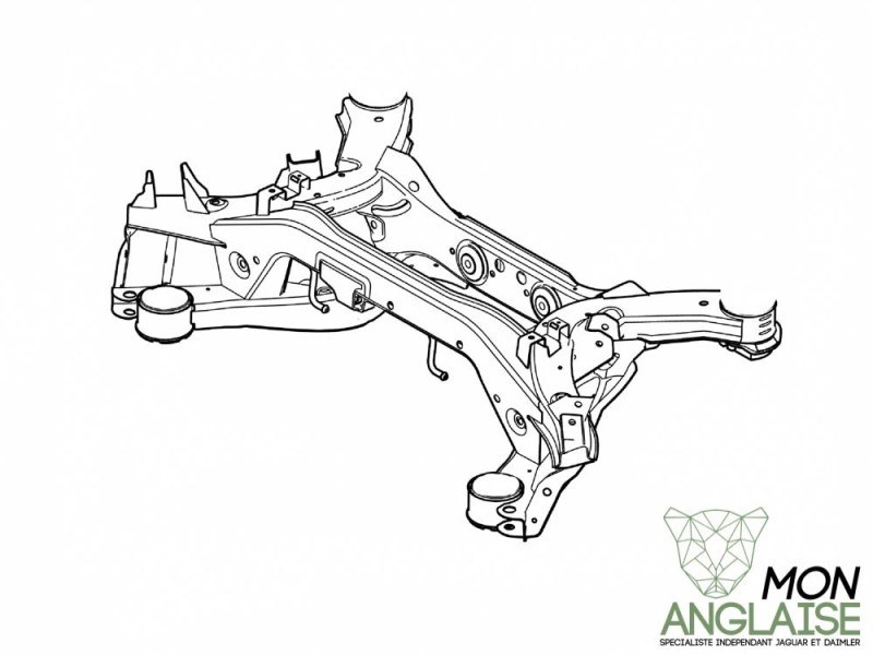 Berceau arrière Jaguar XF de 2010 à 2015 Référence OE : C2Z13130