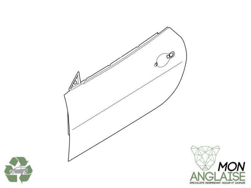 Portière gauche Jaguar XK de 2006 à 2014 Référence OE : C2P25672