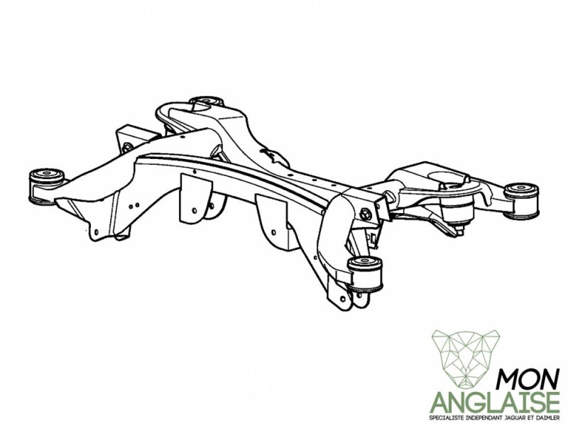 Berceau arrière Jaguar X-Type de 2001 à 2009 Référence OE : C2S35575