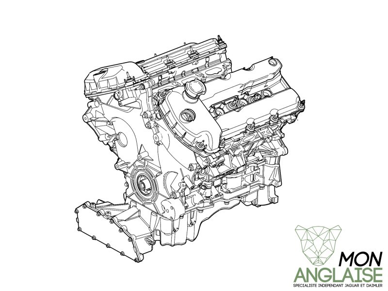 Moteur 3.0L Jaguar New XJ de 2010 à 2012