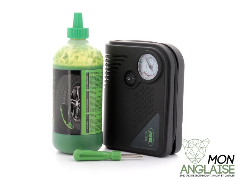 Kit de réparation de crevaison avec gonfleur Jaguar XJ Série 2 de 1973