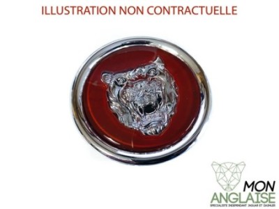 Centre de roue jaguar relief chromé rouge Jaguar New XJ de 2010 à 2019