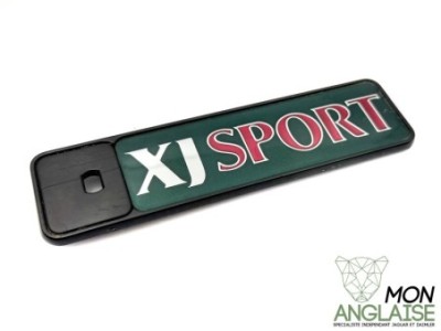 Badge - logo XJ Sport noir Jaguar XJ8 de 1998 à 2002