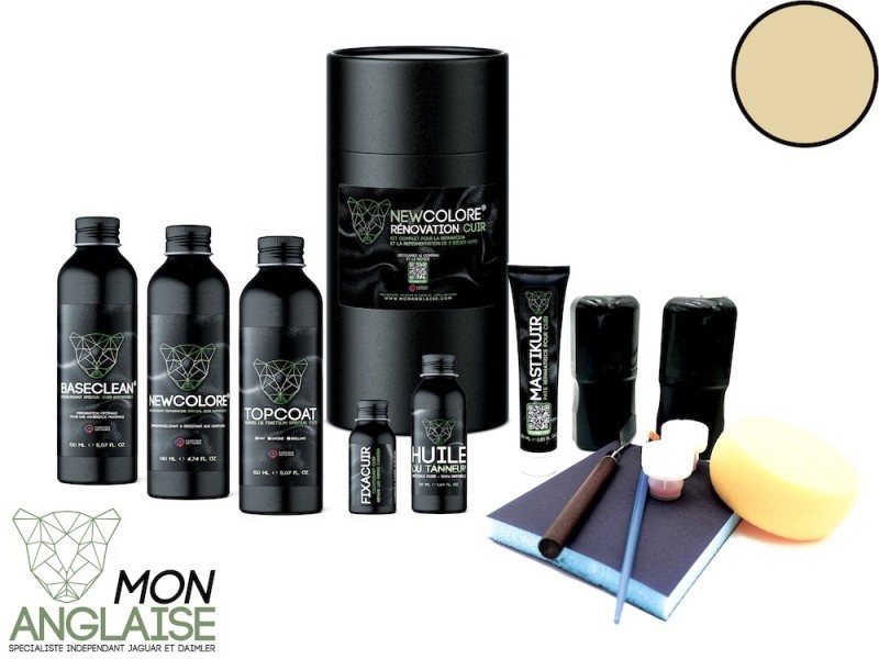 Kit de rénovation pour sièges en cuir Crème NDR Jaguar XK8 de 1996 à 2