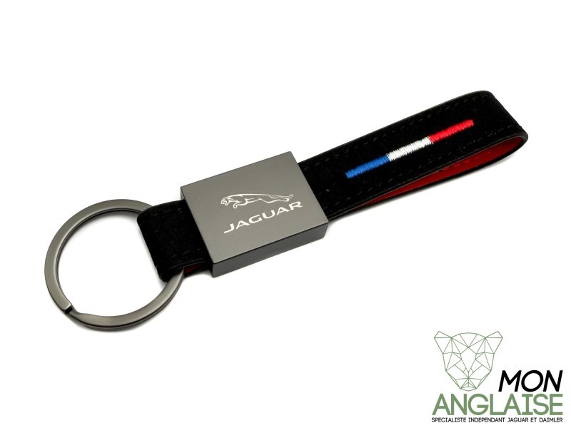 Porte Clef Jaguar cuir et métal Jaguar XJ Série 3 de 1978 à 1992 Référence OE : MAPC2